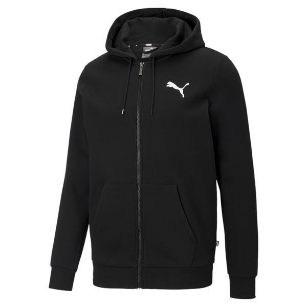 Bluza z kapturem zapinana na zamek błyskawiczny Puma Essentail Logo. Białe bluzy z kapturem Puma, xl, bez wzorów, z bawełny, z kapturem. Za 159.00 zł.