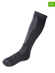 Seger Skarpety narciarskie (2 pary) "Merino Wool Light Ski Sock" w kolorze czarnym rozmiar: 46-48. Czarne skarpety Seger, bez wzorów, z wełny. Za 43.99 zł.