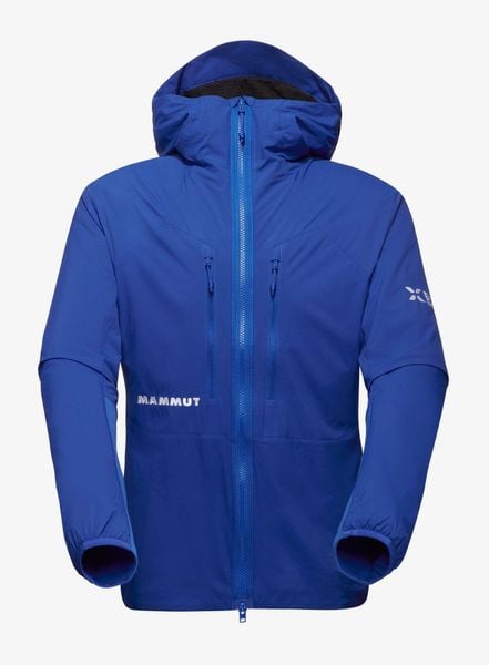 Kurtka ocieplana Mammut Eiger Nordwand IN Flex Air Hooded Jacket. Niebieskie kurtki Mammut, xl, bez wzorów, z materiału, bez kaptura. Za 1,638.99 zł.