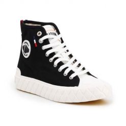 Buty do chodzenia unisex Palladium Palla Ace Cvs. Czarne buty sportowe casual Palladium, bez wzorów, z materiału, bez zapięcia. Za 531.00 zł.
