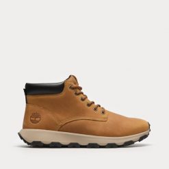 Sneakersy męskie Timberland Winsor Park MID LACE UP SNEAKER WHEAT. Brązowe buty sportowe casual Timberland, bez wzorów, bez zapięcia. Za 579.99 zł.