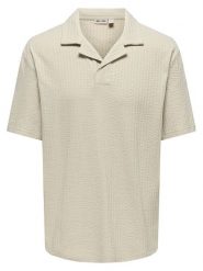 ONLY & SONS Koszulka polo "Onsaustin" w kolorze beżowym rozmiar: XXL. Brązowe koszulki polo Only & Sons, xxl, bez wzorów, bez kołnierzyka, bez ramiączek. Za 74.28 zł.