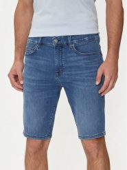 BOSS Szorty jeansowe 50513488 Niebieski Slim Fit. Niebieskie szorty Boss, m, bez wzorów, z bawełny. Za 329.99 zł.