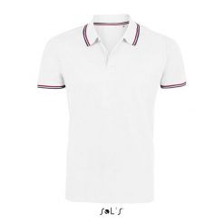 Polo Sol's Prestige. Białe koszulki polo SOL'S, m, bez wzorów, z bawełny, bez kołnierzyka, bez ramiączek. Za 156.00 zł.