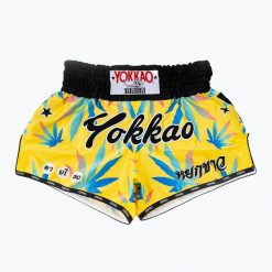 Spodenki treningowe męskie YOKKAO Wax CarbonFit. Żółte krótkie spodenki sportowe YOKKAO, m, bez wzorów, z materiału. Za 269.99 zł.