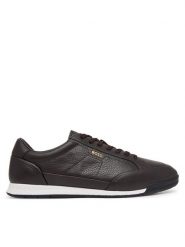 BOSS Sneakersy Nitan 50574126 Brązowy ciemny. Brązowe buty sportowe casual Boss, bez wzorów, ze skóry, bez zapięcia. Za 899.99 zł.