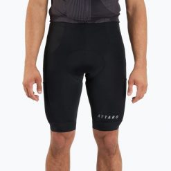 Spodenki rowerowe męskie ATTABO Kiro. Czarne spodenki rowerowe ATTABO, m, bez wzorów, z elastanu, na fitness i siłownię. Za 109.99 zł.