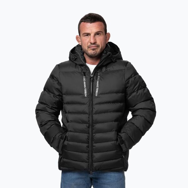 Kurtka zimowa męska Pitbull Crestline Padded Hooded. Czarne kurtki PITBULL, na zimę, m, bez wzorów, z materiału, bez kaptura. Za 489.99 zł.
