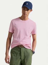 Polo Ralph Lauren T-Shirt 710671438417 Różowy Slim Fit. Czerwone koszulki polo Polo Ralph Lauren, m, bez wzorów, z bawełny, bez kołnierzyka, bez ramiączek. Za 219.99 zł.