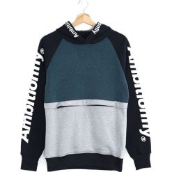 Czarno-Granatowa Bluza Fulfillment. Czarne bluzy Born2be. Za 64.99 zł.