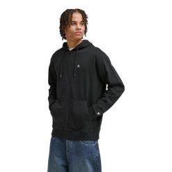 Bluza na zamek dla Mężczyzn LORION Czarny. Czarne bluzy DC Shoes, m, bez wzorów, z bawełny, bez kaptura. Za 319.99 zł.