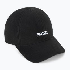 Czapka z daszkiem PROSTO Fleece. Czarne czapki z daszkiem Prosto., bez wzorów, z materiału. Za 73.99 zł.