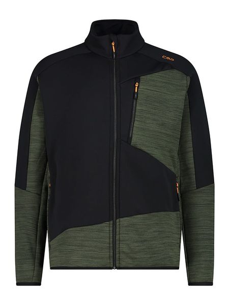 CMP Kurtka polarowa w kolorze czarno-oliwkowym rozmiar: 54. Brązowe kurtki CMP, bez wzorów, z materiału, bez kaptura. Za 166.10 zł.