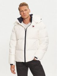 Tommy Jeans Kurtka puchowa Alaska DM0DM20479 Biały Regular Fit. Białe kurtki Tommy Jeans, m, bez wzorów, z jeansu, bez kaptura. Za 649.99 zł.