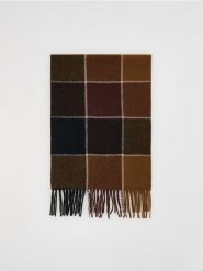 Szalik z wełną - beżowy. Brązowe szaliki Reserved, bez wzorów, z wełny. Za 119.99 zł.
