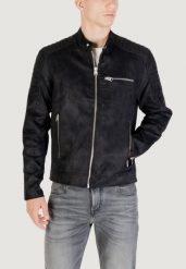 Kurtka Mężczyzna ONLY & SONS ONSGUS FAUX SUEDE RACER JACKET OTW NOO. Czarne kurtki Only & Sons, m, bez wzorów, ze skóry, bez kaptura. Za 280.10 zł.