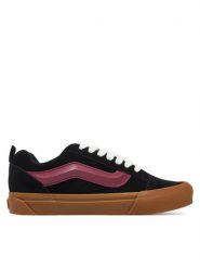 Vans Sneakersy Knu Skool VN000D6CBMV1 Czarny. Czarne buty sportowe casual Vans, bez wzorów, ze skóry, bez zapięcia. Za 229.99 zł.