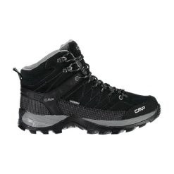 Buty trekkingowe męskie, CMP Rigel Mid. Szare buty turystyczne CMP, bez wzorów, z materiału, bez zapięcia, outdoorowe. Za 366.66 zł.