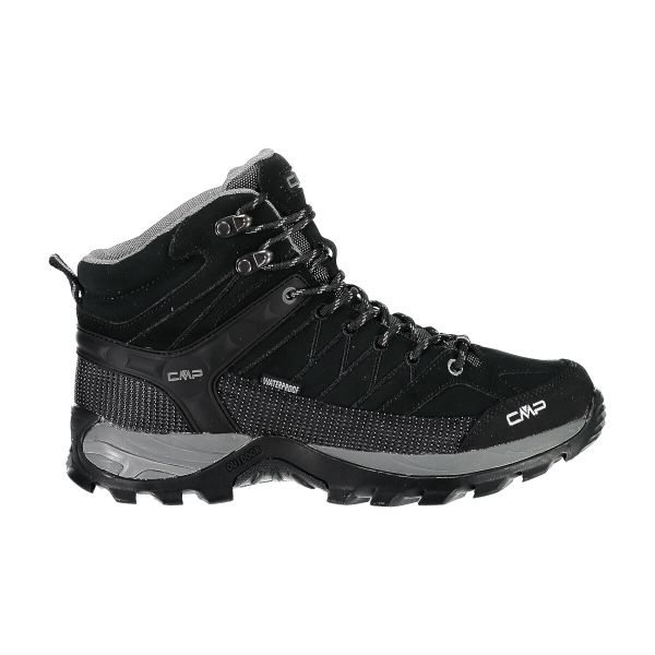 Buty trekkingowe męskie, CMP Rigel Mid. Szare buty turystyczne CMP, bez wzorów, z materiału, bez zapięcia, outdoorowe. Za 366.66 zł.