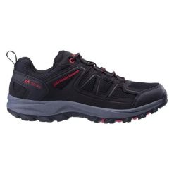 Buty trekkingowe Martes Bacland. Czarne buty turystyczne MARTES, z aplikacjami, z materiału, bez zapięcia, trekkingowe. Za 199.23 zł.
