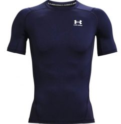 Bluzki Under Armour Ua Hg Armor Comp Ss Midnight Navy Dorosłych. Białe odzież kompresyjna Under Armour, s, bez wzorów, z elastanu, do biegania. Za 177.75 zł.