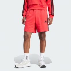 Szorty Essential 3-Stripes French Terry. Czarne szorty Adidas, xl, bez wzorów, z materiału, sportowe. Za 149.00 zł.