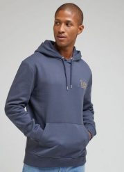 LEE CORE HOODIE MĘSKA BLUZA Z KAPTUREM NIEROZPINANA DUSTY 112342453 LM09015541. Bluzy Lee, m, bez wzorów, z kapturem. Za 159.99 zł.