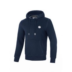 Bluza męska Pitbull z kapturem Small Logo. Niebieskie bluzy z kapturem PITBULL, m, bez wzorów, z kapturem. Za 239.00 zł.