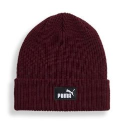 Głęboka czapka beanie Essentials PUMA. Czerwone czapki zimowe Puma, bez wzorów. Za 79.00 zł.