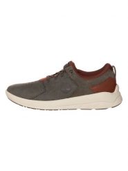 Timberland Skórzane sneakersy "Bradstreet Ultra Sock Fit Ox" w kolorze khaki rozmiar: 44. Brązowe buty sportowe casual Timberland, bez wzorów, bez zapięcia. Za 184.95 zł.