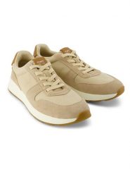 TOMS Skórzane sneakersy w kolorze beżowym rozmiar: 40. Brązowe buty sportowe casual Toms, bez wzorów, z materiału, bez zapięcia. Za 196.88 zł.