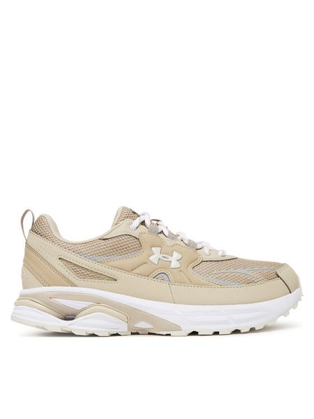 Under Armour Sneakersy UA Apparition Tech 6005280 Beżowy. Brązowe buty sportowe casual Under Armour, bez wzorów, z materiału, bez zapięcia. Za 389.99 zł.