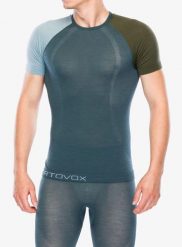 Koszulka termoaktywna Ortovox 120 Comp Light Short Sleeve. Niebieskie bielizna termoaktywna ORTOVOX, na zimę, l, bez wzorów, z dzianiny, bez ramiączek, trekkingowe. Za 350.89 zł.