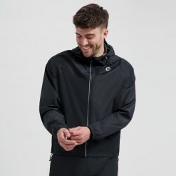 Kurtka przeciwdeszczowa Rogelli Commuter Core. Czarne kurtki Rogelli, m, bez wzorów, bez kaptura. Za 240.00 zł.