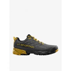 Buty GORE-TEX męskie La Sportiva Akyra II GTX. Szare buty trekkingowe La Sportiva, bez wzorów, z gore-texu, bez zapięcia. Za 1,029.00 zł.