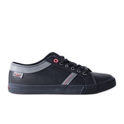Czarne męskie trampki Cross Jeans. Czarne trampki m, bez wzorów, bez zapięcia. Za 139.02 zł.