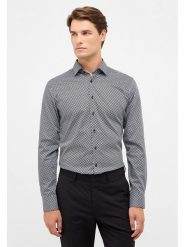 Eterna Koszula - Slim fit - w kolorze antracytowym rozmiar: 41. Czarne koszule Eterna, bez wzorów, z bawełny, bez kołnierzyka, bez ramiączek. Za 121.99 zł.