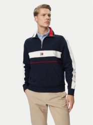 Tommy Jeans Bluza Cblock DM0DM23244 Granatowy Relaxed Fit. Niebieskie bluzy Tommy Jeans, m, bez wzorów, z bawełny, bez kaptura. Za 529.99 zł.