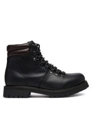 Tommy Hilfiger Trzewiki Elevated Outdoor Lth Wpm Boot FM0FM05995 Czarny. Czarne botki sznurowane Tommy Hilfiger, bez wzorów, ze skóry, bez obcasa, bez zapięcia. Za 849.99 zł.