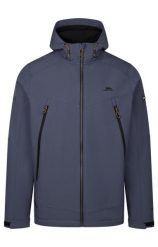 Trespass Hubbard - Męska kurtka softshell Bluetone. Niebieskie kurtki Trespass, m, z aplikacjami, z gumy, bez kaptura. Za 402.99 zł.