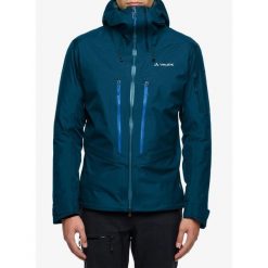 Kurtka z membraną męska Vaude Monviso 3L Jacket. Niebieskie kurtki Vaude, l, bez wzorów, bez kaptura. Za 1,322.99 zł.