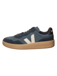 Veja Skórzane sneakersy "V 90" w kolorze niebieskim rozmiar: 43. Niebieskie buty sportowe casual Veja, bez wzorów, ze skóry, bez zapięcia. Za 429.44 zł.