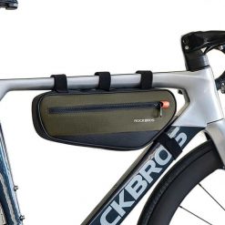 Torba rowerowa Rockbros na ramę. Zielone torby na ramię ROCKBROS, bez wzorów, z materiału, na ramię, bez dodatków. Za 146.60 zł.