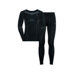 Bielizna termoaktywna męska ODLO Fundamentals Performance Warm Long. Czarna bielizna termoaktywna ODLO, na zimę, m, bez wzorów, bez ramiączek, narciarskie. W wyprzedaży za 489.65 zł.