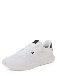 Tommy Hilfiger trampki Mężczyźni Tekstylia biały, 42. Białe trampki Tommy Hilfiger, m, bez wzorów, bez zapięcia. Za 499.95 zł.