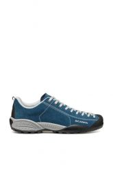 Buty outdoor męskie Scarpa Mojito. Niebieskie buty turystyczne Scarpa, bez wzorów, z gumy, bez zapięcia, outdoorowe. Za 789.80 zł.