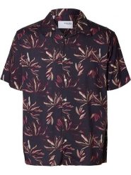 SELECTED HOMME Koszula w kolorze granatowo-fioletowym rozmiar: L. Niebieskie koszule Selected Homme, l, bez wzorów, z wiskozy, bez kołnierzyka, bez ramiączek. Za 69.91 zł.