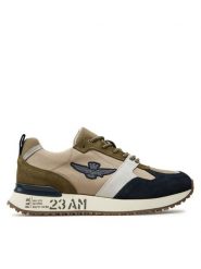 Aeronautica Militare Sneakersy 241SC265CT3298 Khaki. Brązowe buty sportowe casual Aeronautica Militare, bez wzorów, z materiału, bez zapięcia. Za 829.99 zł.