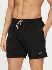 Boss Szorty kąpielowe Tio 50491601 Czarny Regular Fit. Czarne kąpielówki Boss, m, bez wzorów, z syntetyku. Za 219.99 zł.