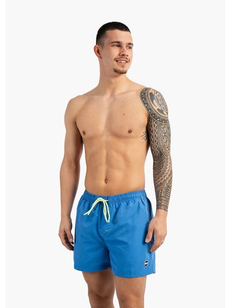 Happy Shorts Szorty kąpielowe w kolorze niebieskim rozmiar: XL. Niebieskie kąpielówki Happy Shorts, xl, bez wzorów, z materiału. Za 49.95 zł.